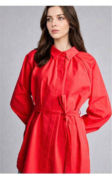 DeFacto Relax Fıt Poplin Uzun Kollu Tunik