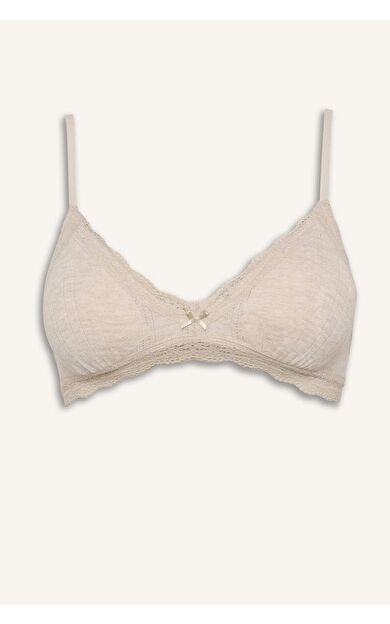 Dantel Detaylı Çıkarılabilir Pedli Balensiz Bralet