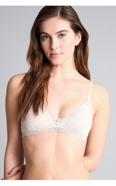 DeFacto Dantel Detaylı Çıkarılabilir Pedli Balensiz Bralet Kahve
