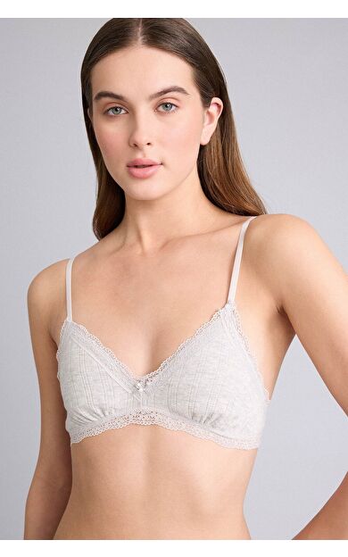 DeFacto Dantel Detaylı Çıkarılabilir Kap Çıkarılabilir Pedli Balensiz Bralet