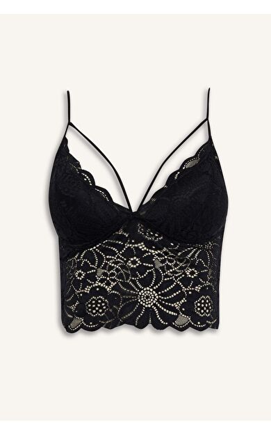 Dantelli Dantel Kaplı Pedli Balensiz Bralet
