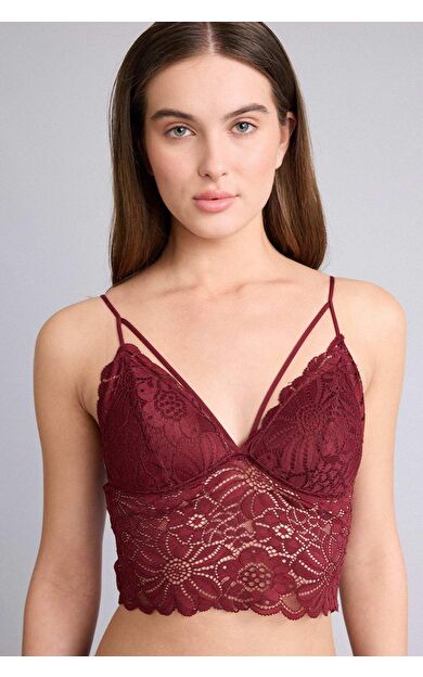 DeFacto Dantelli Dantel Kaplı Pedli Balensiz Bralet