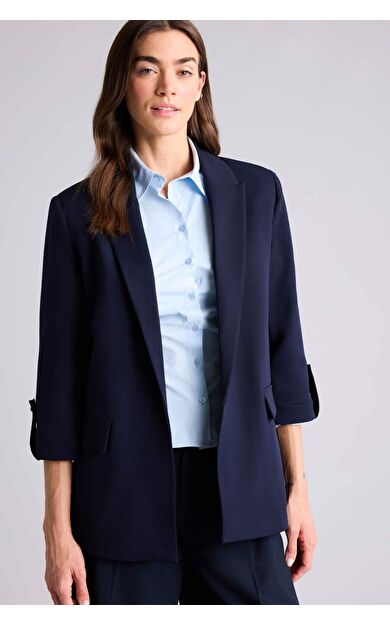 DeFacto Regular Fıt Ceket Yaka Blazer Ceket