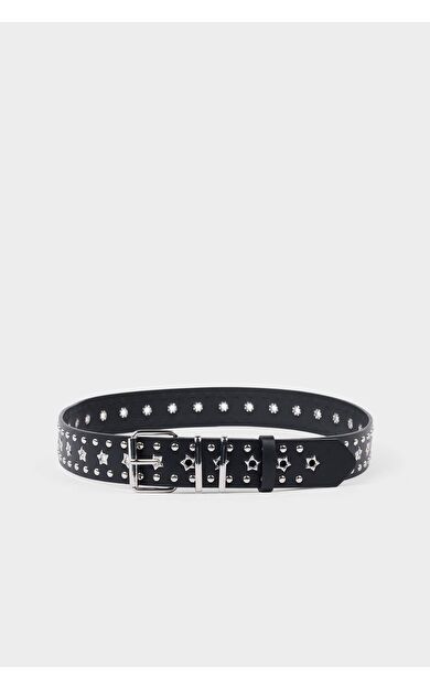 Kadın Dikdörtgen Toka Suni Deri Klasik Kemer