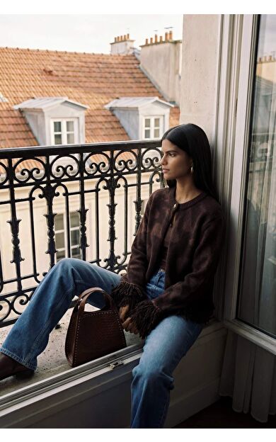 DeFacto Püsküllü Triko Hırka