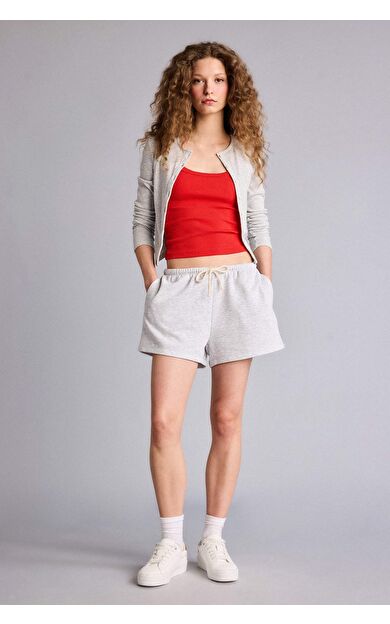 DeFacto Standart Fıt Sweatshirt Kumaşı Şort