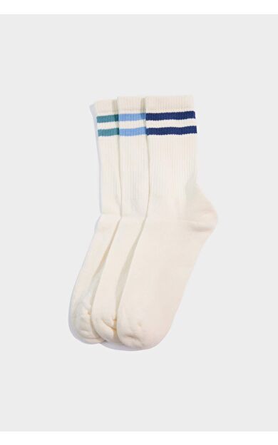 Erkek Dikişsiz 3'lü Pamuklu Havlu Spor Çorap