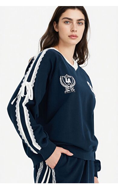 DeFacto Oversıze Baskılı Sweatshirt