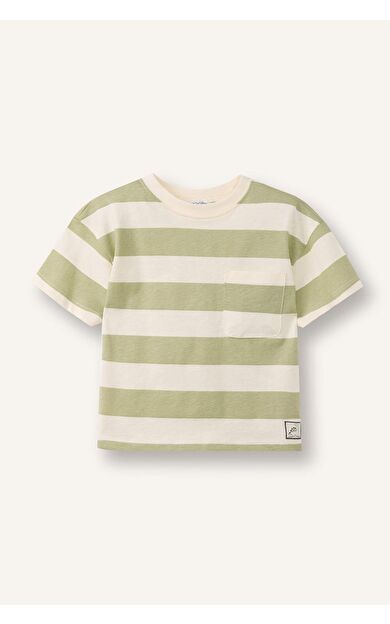 Regular Fıt Desenli Kısa Kollu Tişört Erkek Bebek