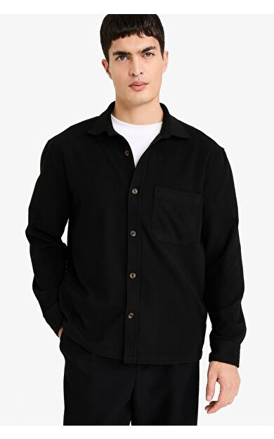 DeFacto Polo Yaka Flanel Gömlek