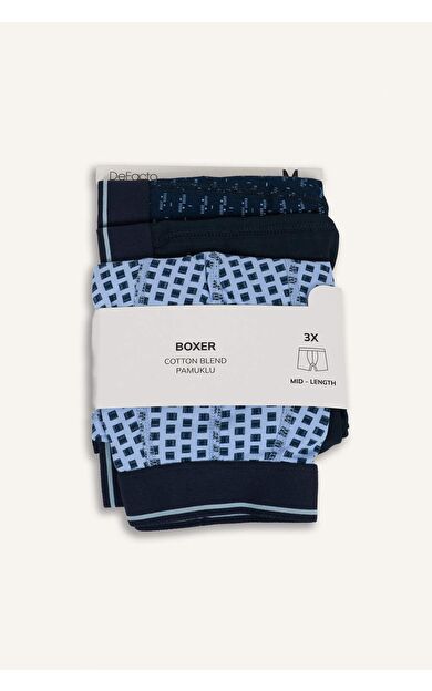 Regular Fıt Puantiye 3'lü Boxer