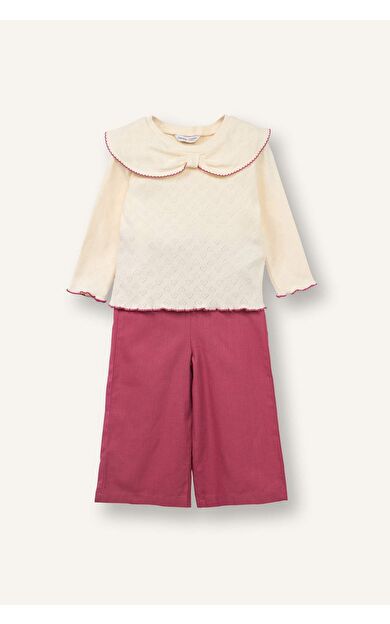 Keten Görünümlü 2'li Takım Kız Bebek