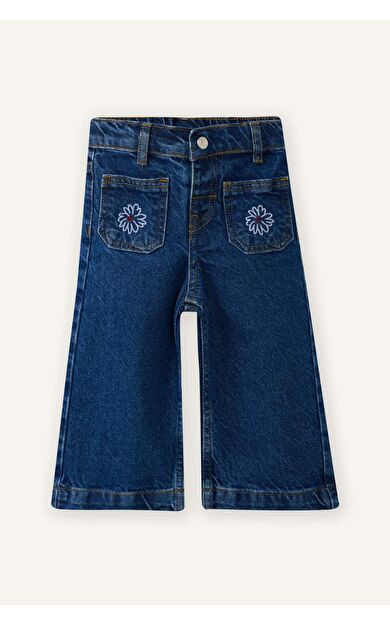 DeFacto Kız Bebek Wide Leg Jean Pantolon