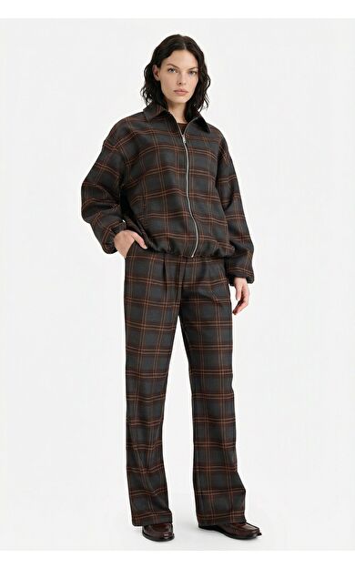 DeFacto Wide Leg Çift Cepli Normal Bel Düz Paça Pantolon