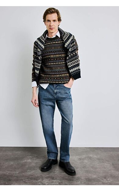 Straight Fit Düz Paça Jean Pantolon