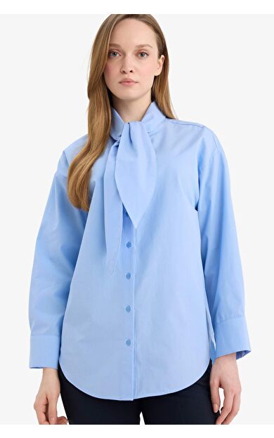 Regular Fit Poplin Uzun Kollu Tunik