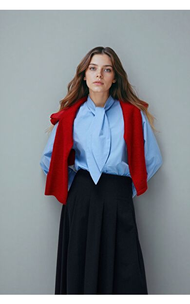DeFacto Regular Fit Poplin Uzun Kollu Tunik