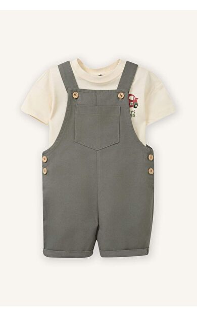 Hayvan Baskılı 2'li Takım Erkek Bebek