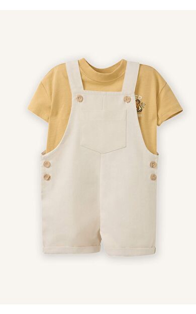Hayvan Baskılı 2'li Takım Erkek Bebek