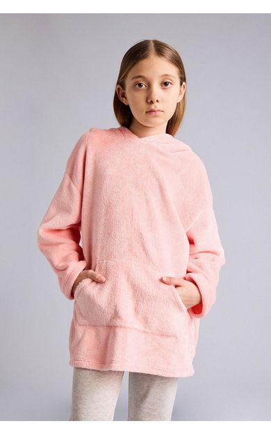 DeFacto Kadife Elbise Kız Çocuk Pembe
