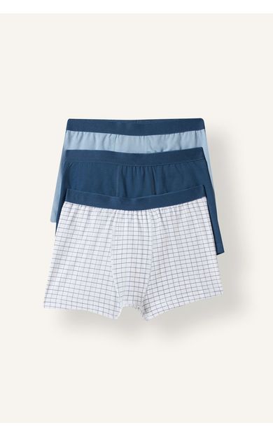 DeFacto Ribana Kareli ve Düz 3'lü Boxer Erkek Çocuk