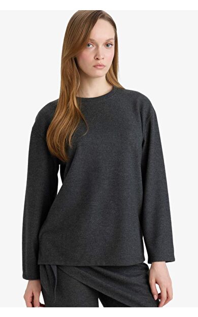 Regular Fit Uzun Kollu Tunik