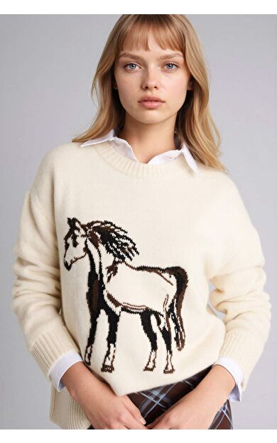 Regular Fit Bisiklet Yaka Kazak