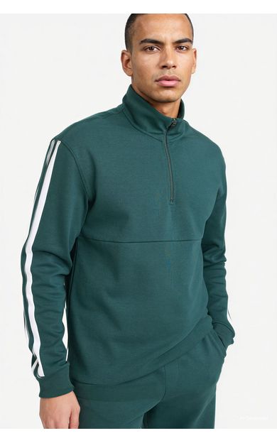 DeFacto Standart Fit Sweatshirt Yeşil