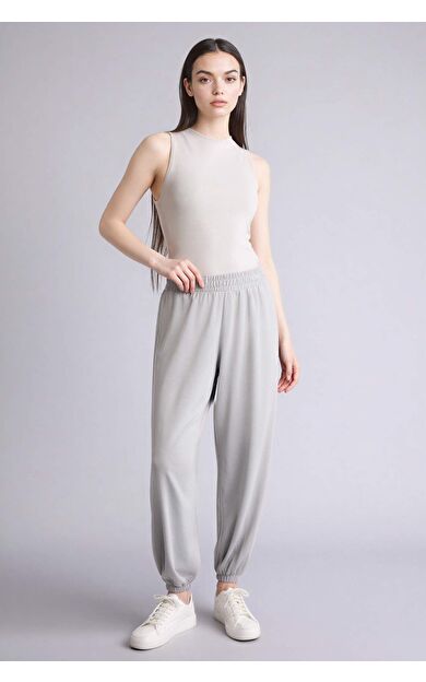 Balloon Fıt Basıc Düz Pantolon