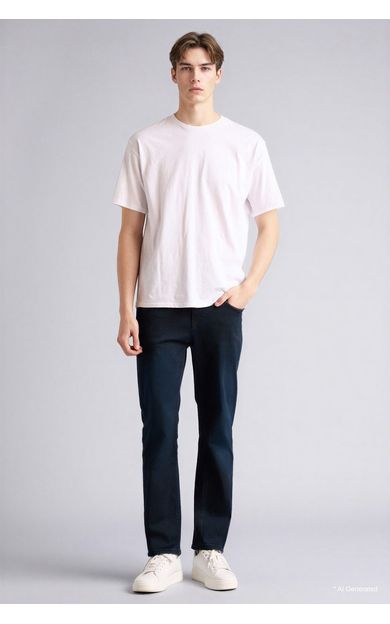 DeFacto Sergio Regular Fıt Normal Bel Boru Paça Pantolon İndigo G8821AX26SPNM83