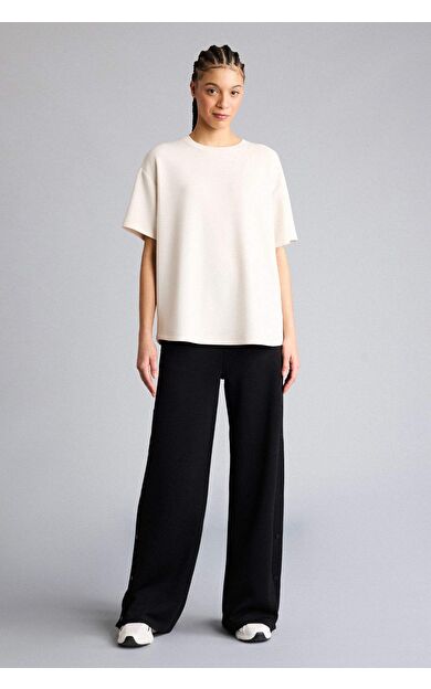 Wıde Leg Cepli Geniş Paça Uzun Modal Sporcu Pantolon