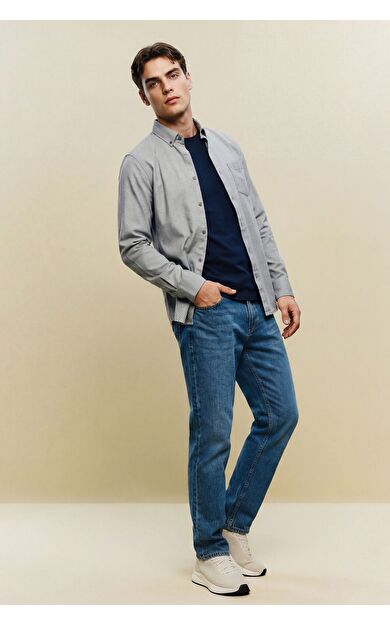 DeFacto Yumuşak Dokulu Straight Fit Jean Pantolon