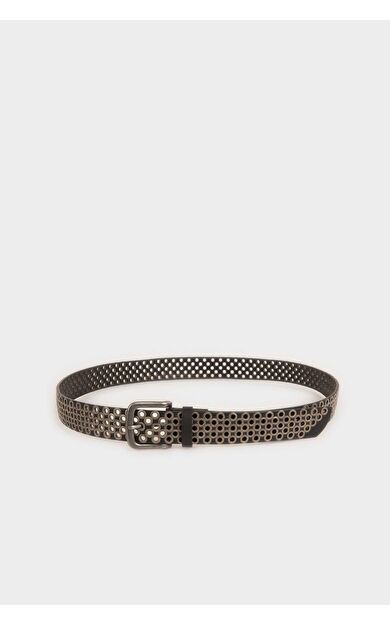 Erkek Dikdörtgen Toka Suni Deri Günlük Kemer