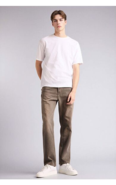 Yumuşak Dokulu Straight Fit Jean Pantolon