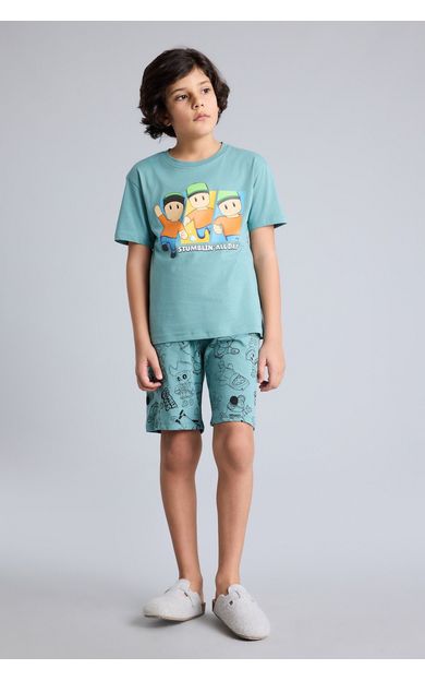 DeFacto Stumble Guys Regular Fıt 2'li Pijama Takımı Erkek Çocuk