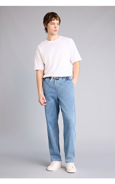 DeFacto Yumuşak Dokulu Wide Leg Jean Pantolon