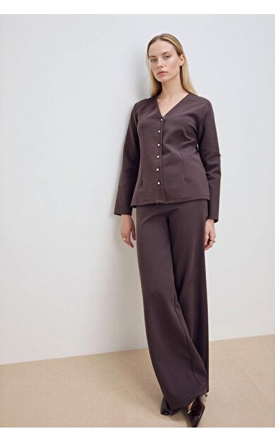 Straight Wide Düz Paça Pantolon