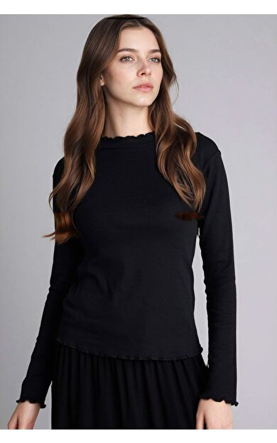 Slım Fıt Uzun Kollu Tunik