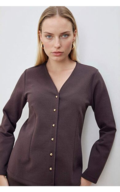 Regular Fit V Yaka Hırka