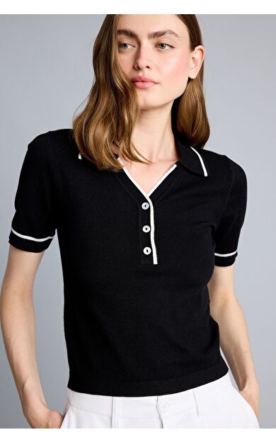 DeFacto Regular Fıt Polo Yaka Kazak