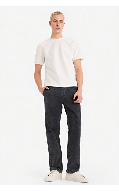 DeFacto Yumuşak Dokulu Wide Leg Jean Pantolon