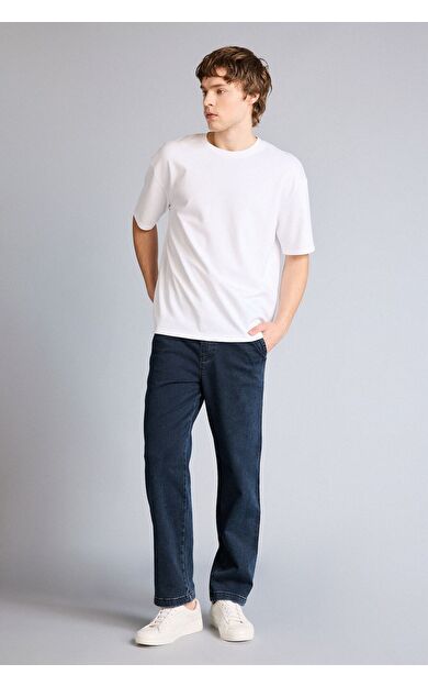 DeFacto Yumuşak Dokulu Wide Leg Jean Pantolon