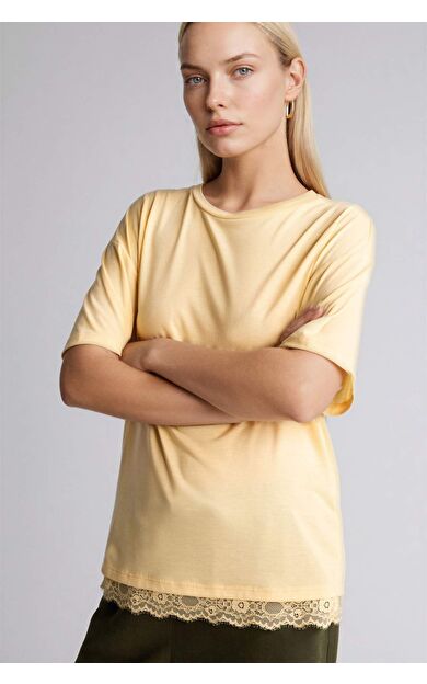 DeFacto Relax Fıt Bisiklet Yaka Kısa Kollu Tişört