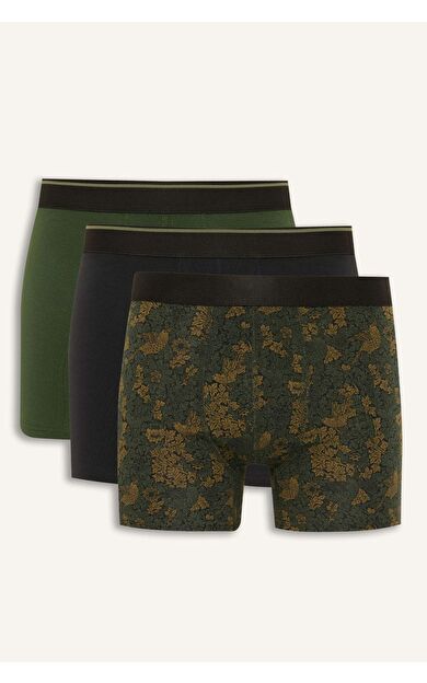 DeFacto Regular Fıt Floral 3'lü Boxer
