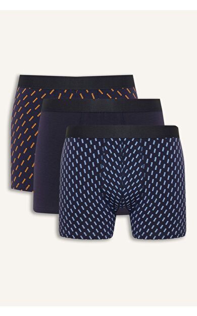 DeFacto Regular Fıt Çizgili 3'lü Boxer