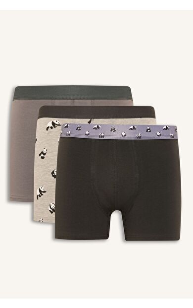 DeFacto Regular Fıt Hayvan Desenli 3'lü Boxer