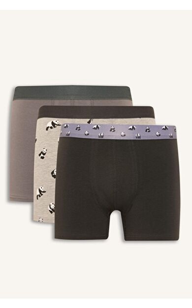 DeFacto Regular Fıt Hayvan Desenli 3'lü Boxer