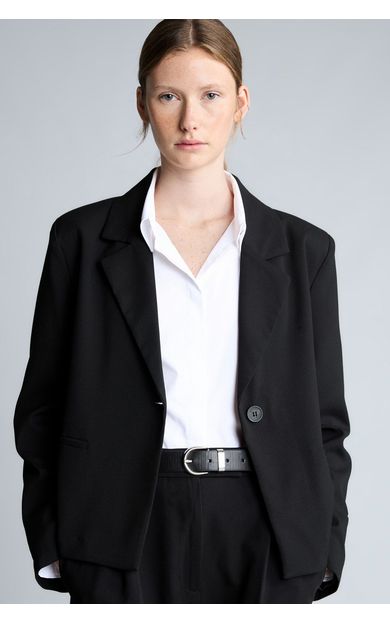 DeFacto Relax Fıt Ceket Yaka Astarlı Blazer Ceket