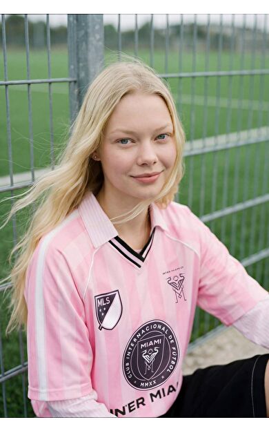 DeFacto MLS Oversıze V Yaka Baskılı Kısa Kollu Tişört