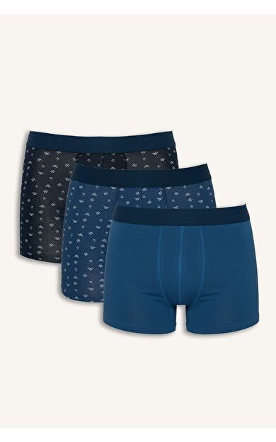 DeFacto Regular Fıt Desenli 3'lü Boxer